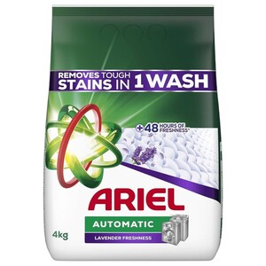 Ariel Powder Laundry Detergent Lavender 4Kg -20% Off
