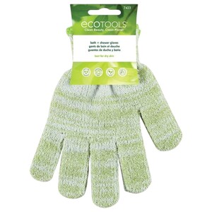 Ecotools Bath & Exfoliating Gloves Green