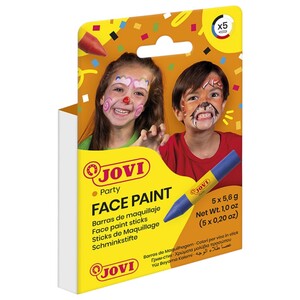 Jovi Face Paint Sticks Assorted Colors 5 Pieces 5.6G
