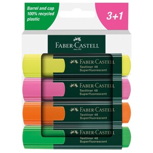 Faber Castell Textliner 4 Colors 3+1 Free