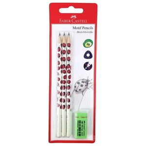 Faber Castell Motif Pencils Ladybird 3 Pieces