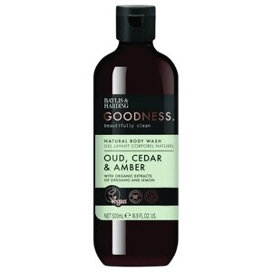 Baylis & Harding Goodness Natural Body Wash Oud, Cedar & Amber 500Ml