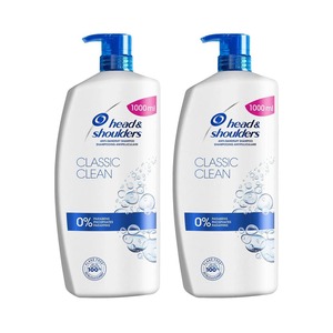 Head & Shoulders Shampoo Classic Clean 1L X2 15% Off