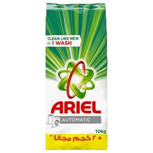 Ariel Powder Laundry Detergent Original 8Kg + 2Kg Free