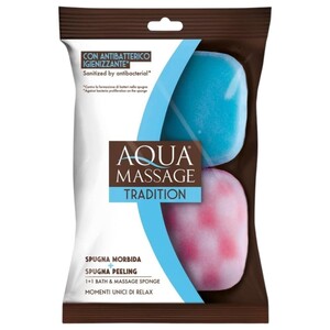 Aqua Massage Tradition Soft Sponge + Peeling Sponge