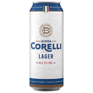 Corelli Lager Beer 5% Alcohol 50Cl