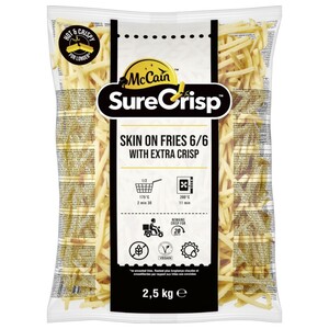 Mccain Surecrisp Frozen Fries 6/6 Extra Crisp 2.5Kg