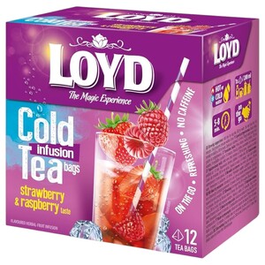 Loyd Cold Infusion Tea Strawberry & Raspberry 12 Bags