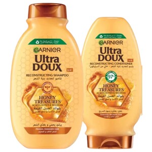 Ultra Doux Shampoo Honey Treasures 600Ml + Conditioner 200Ml -20% Off