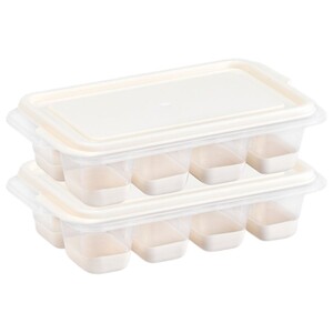 Dunya Mii Push Out Ice Cube Tray & Lid Set 2 Pieces