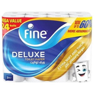 Fine Toilet Paper Deluxe 24 Rolls