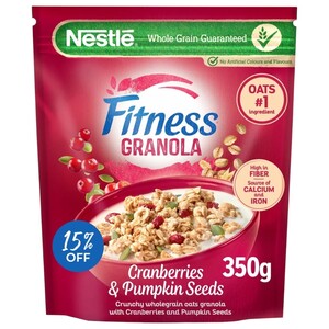 Fitness Granola Cranberries & Pumpkin Seeds 350G -15% Off