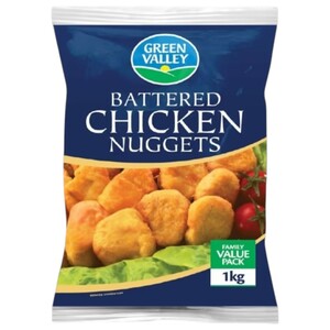 Green Valley Frozen Battered Chicken Nuggets 1Kg