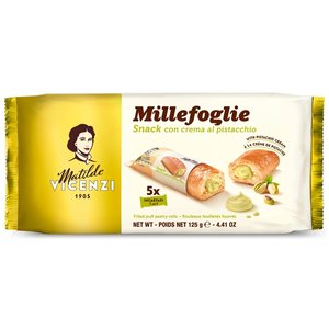 Vicenzi Mfogli Snack Pistachio Cream 125Gm