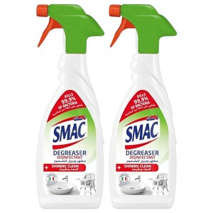 Smac Express Degreaser Disinfectant Killing Up To 99.9% Of Bacteria 650Ml X2