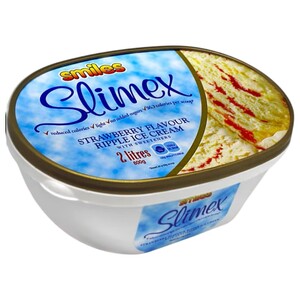 Smiles Slimex Ice Cream Strawberry Ripple 2L