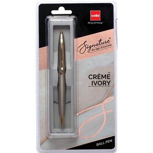 Cello Creme Ivory Ballpen Blue Blister