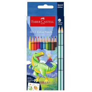 Faber Castell Dinosaur Colour Pencil 10+2