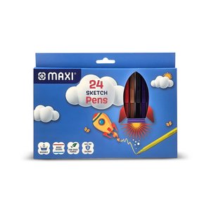 Maxi Felt Pen Colours 24'S