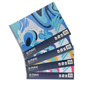 Maxi Spiral Sketch Book White B4 20'S