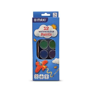 Maxi Watercolor 12 Colour 28Mm