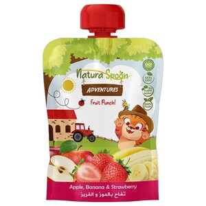 Natura Spoon Baby Food Apple, Banana & Strawberry 100G