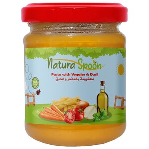 Natura Spoon Baby Food Pasta With Veggies & Basil 190G