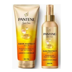 Pantene Pro-V Sun Protect Spray 200 Ml And Swim Protect Hair Balm 180 Ml Pack Of 2