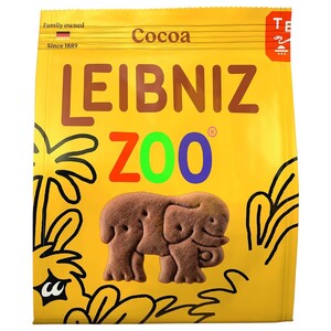 Leibniz Zoo Biscuits Animal Shaped Cocoa 100G