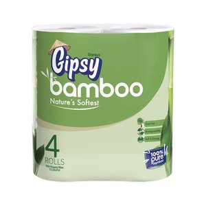 Gipsy Toilet Paper Bamboo 4Rolls 200Sh