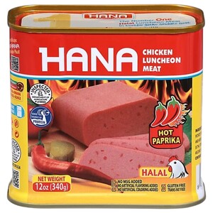 Hana Chicken Luncheon Meat Hot Paprika 340G
