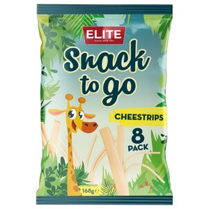Elite Snack To Go Cheese Strips 8 Pieces 168G