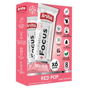 Aruba Hydration +Focus Red Pop 5G X6