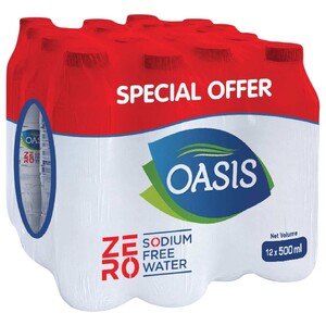 Oasis Mineral Water Zero Sodium 500Ml X12