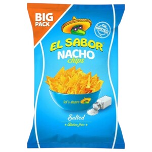 El Sabor Nacho Chips Salted 180G