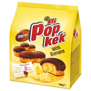 Eti Pop Kek Mini With Banana 144G