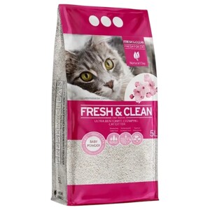 Fresh & Clean Cat Litter Baby Powder 5L