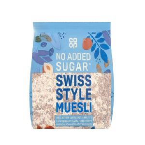 Co Op Swiss Muesli No Added Sugar 500 Gr