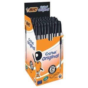 Bic Ballpoint Pen Cristal Original Black Medium