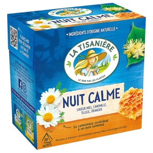 La Tisanière Calm Night Infusion 20 Bags 30G