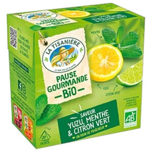 La Tisanière Yuzu, Mint & Green Lime 20 Bags 30G