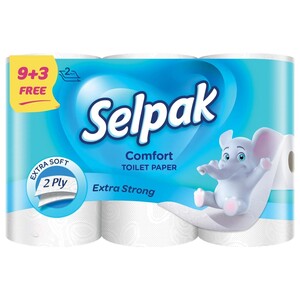 Selpak Toilet Paper Comfort 9+3 Free