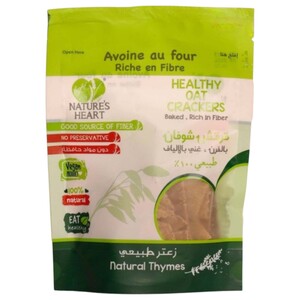 Nature's Heart Oat Crackers With Thyme 150G
