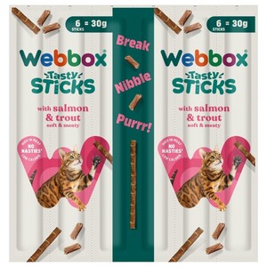 Webbox Cats Delight Sticks Salmon & Trout 6 Sticks 30G