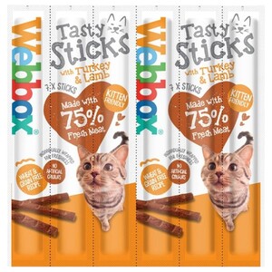 Webbox Cats Delight Sticks Turkey & Lamb 6 Sticks 30G