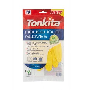 Tonika Household Gloves Latex Size 7 Medium