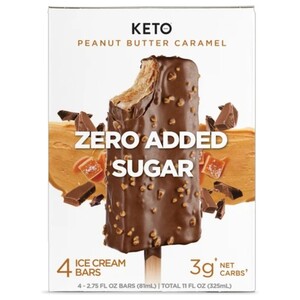 Keto Ice Cream Peanut Butter Caramel 81Ml X4