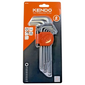 Kendo Ball End Hex Key Set 177Mm 9 Pieces