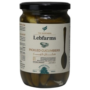Lebfarms Pickled Cucumbers 640Ml