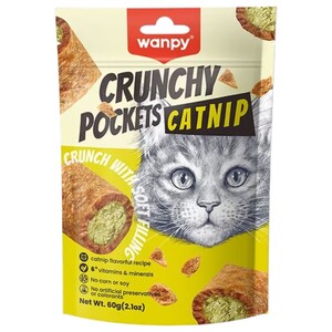 Wanpy Cat Food Crunchy Pockets Catnip 60G